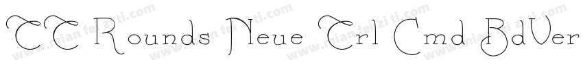 TT Rounds Neue Trl Cmd BdVersion字体转换